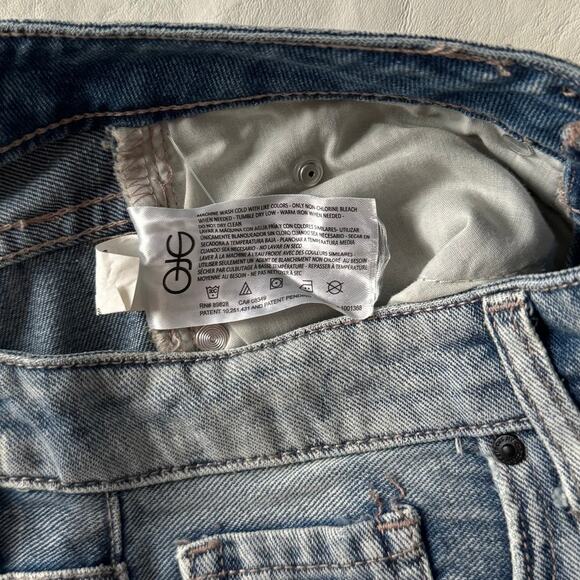 CIRCUS NY Embellished Relaxed Straight Leg Jeans in Lucky Charm Size 24 - Picture 10 of 11